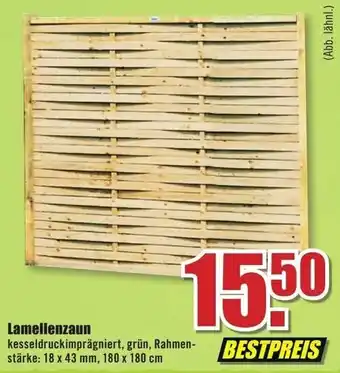 B1 Discount Baumarkt Lamellenzaun Angebot
