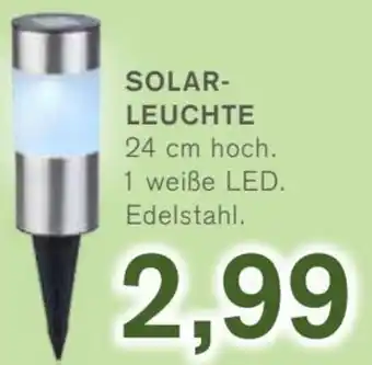 KODi Solarleuchte 24 cm hoch Angebot