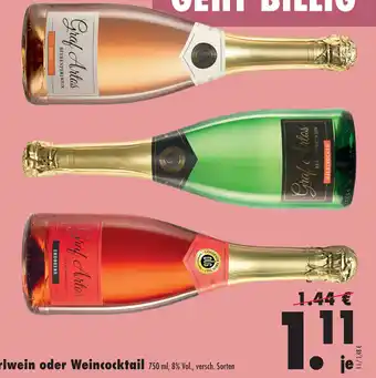 Mäc Geiz Perlwein oder Weincocktail 750 ml Angebot