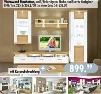 Möbel Boss Wohnwand Manhattan Angebot