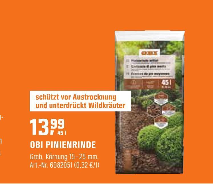 Obi pinienrinde Angebot bei OBI