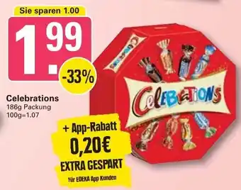 WEZ Celebrations 186g Packung Angebot