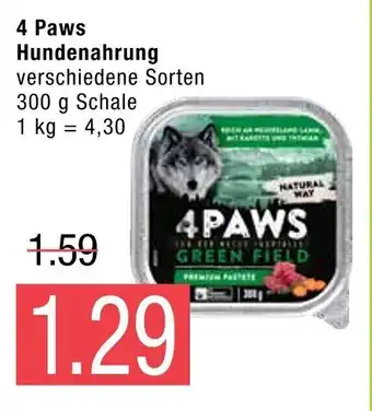 Marktkauf 4 Paws Hundenahrung 300g Angebot