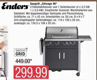 Marktkauf Enders Gasgrill Chicago 4K Angebot