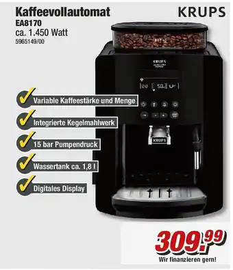 Poco Krups Kaffeevollautomat Angebot