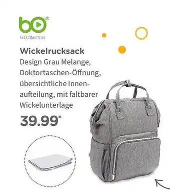 BabyOne Wickelrucksack Bo Angebot