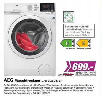 EP Aeg Waschtrockner L7wbg6047ep Angebot