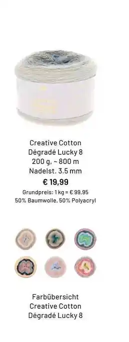 Idee Creativmarkt Creative Cotton Dégradé Lucky 8 Angebot