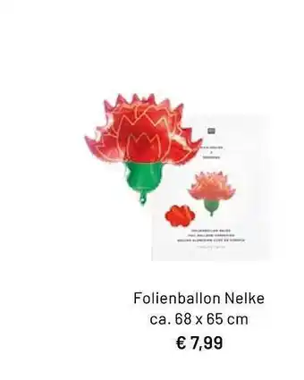 Idee Creativmarkt Folienballon Nelke Angebot