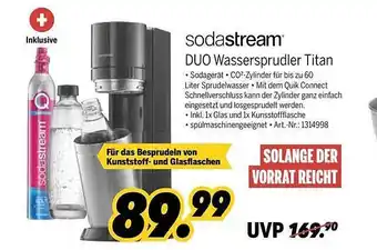 MEDIMAX Sodastream Duo Wassersprudler Titan Angebot