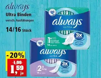 Thomas Philipps Always Ultra Binden Angebot