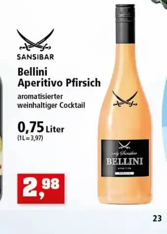 Thomas Philipps Sansibar Bellini Aperitivo Pfirsich Angebot