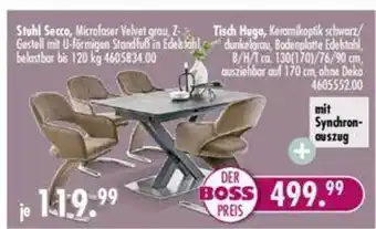 Möbel Boss Stuhl Secco Tisch Hugo Angebot