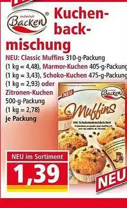 Norma Backen Kuchen-back-mischung Angebot