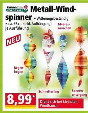 Norma Powertec Garden Metall-wind-spinner Angebot