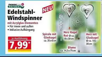 Norma Powertec Garden Edelstahl-windspinner Angebot