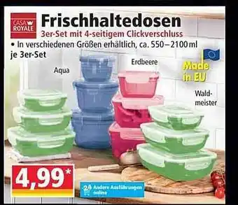 Norma Frischhaltedosen Casa Royale Angebot