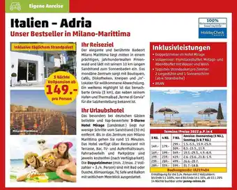 Penny Reisen Italien - Adria Angebot