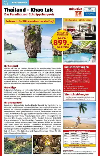 Penny Reisen Thailand - Khao Lak Angebot