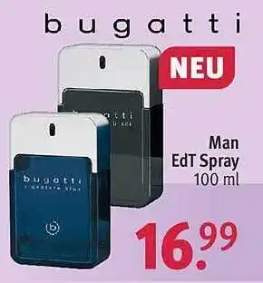 Rossmann Bugatti Man Edt Spray Angebot