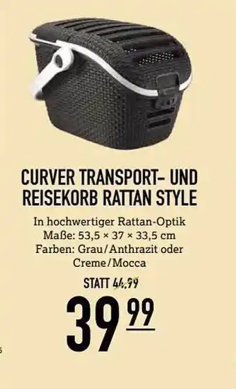 Kölle Zoo Curver Transport- Und Reisekorb Rattan Style Angebot