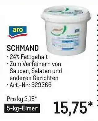 METRO Schmand Angebot