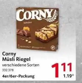 Selgros Corny Müsli Riegel Angebot