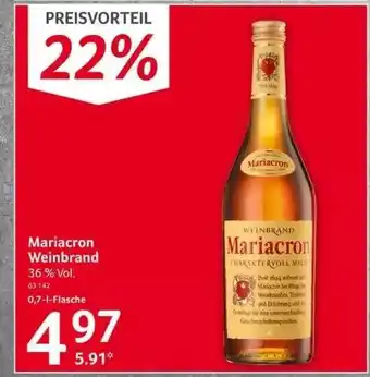 Selgros Mariacron Weinbrand Angebot