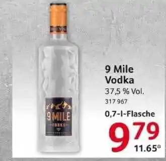 Selgros 9 Mile Vodka Angebot