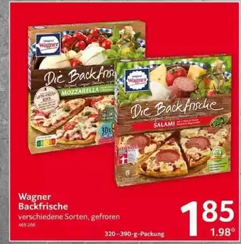 Selgros Wagner Backfrische Angebot