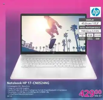 Selgros Hp Notebook Hp 17-cn0524ng Angebot