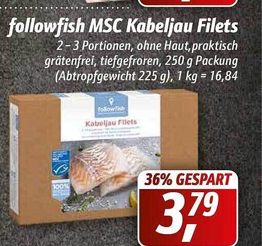 Followfish Msc Kabeljau Filets Angebot bei Simmel