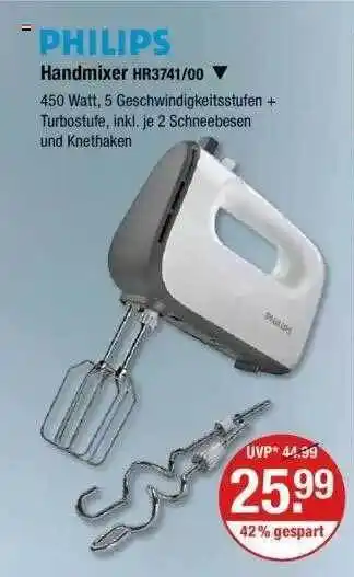 V Markt Philips Handmixer Angebot