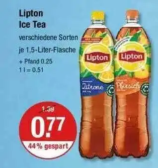 V Markt Lipton Ice Tea Angebot