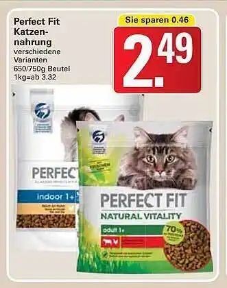 WEZ Perfect Fit Katzen-nahrung Angebot