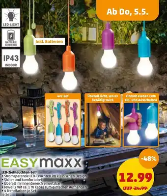 PENNY Easymaxx led-ziehleuchten-set Angebot