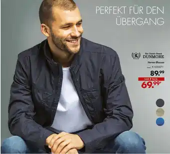 Galeria The Classic Brand Dunmore Herren Blouson Angebot