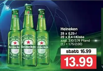 Famila Nord West Heineken 28x0,25/20x0,4L Angebot