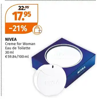 Müller Nivea creme for woman Angebot