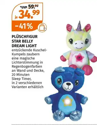 Müller Plüschfigur star belly dream light Angebot