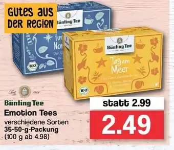 Famila Nord West Bünting Tee Emotion Tees 35-50g Angebot