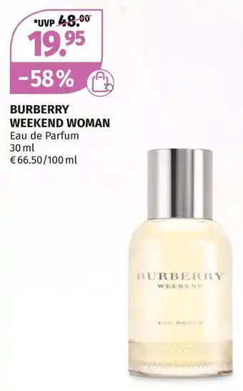 Müller Burberry weekend woman Angebot