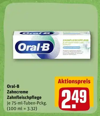 REWE Oral-b zahncreme zahnfleischpflege Angebot