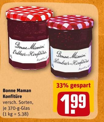 REWE Bonne maman konfitüre Angebot