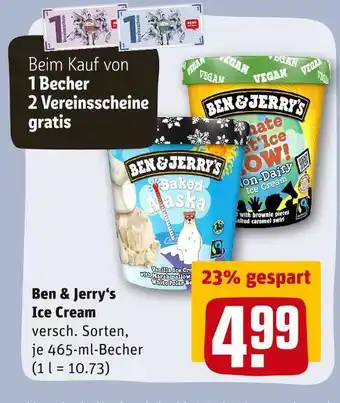 REWE Ben & jerry‘s ice cream Angebot