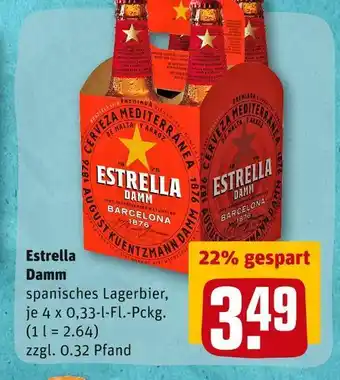 REWE Estrella damm bier Angebot