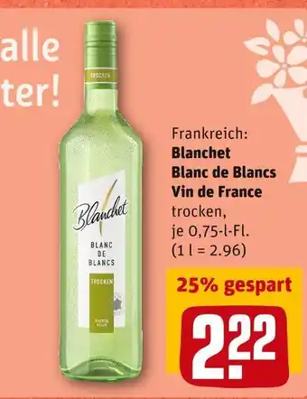 REWE Blanchet blanc de blancs weißwein Angebot