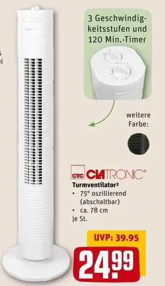 REWE Clatronic turmventilator Angebot