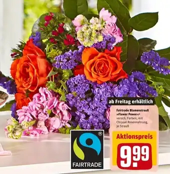 REWE Fairtrade blumenstrauß flower power Angebot