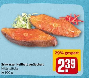 REWE Schwarzer heilbutt geräuchert Angebot